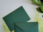 Конверт темно-зеленый - Изготовление конвертов и приглашений "Nice Card", Екатеринбург.