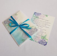 Приглашение в конверте из кальки - Изготовление конвертов и приглашений "Nice Card", Екатеринбург.